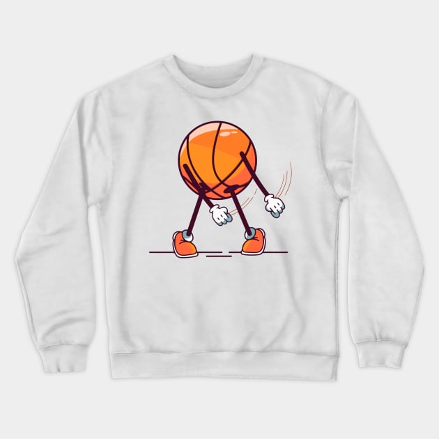 Dabbing Basketball Crewneck Sweatshirt by timegraf